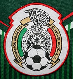 Mexican Federation of Football Patch on Counterfeit T-Shirt (13912210414)