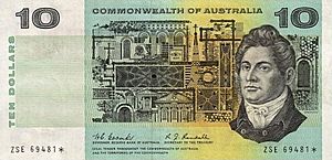 Australia 10dollar note 1968