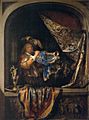 Gerard Dou - Trumpet-Player in front of a Banquet - WGA06662