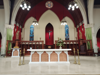 Interior of Auckland Cathedral, 2023