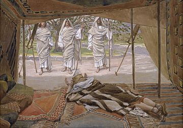Tissot Abraham and the Three Angels