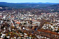 Downtown Fitchburg seen from the south.