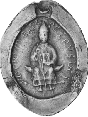 Siegel von Petrus von Brixey, Bischof von Toul