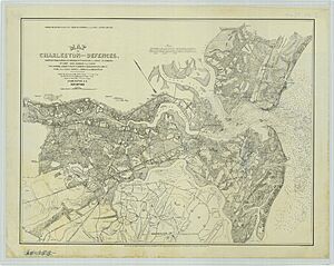 Map of Charleston and its Defences - NARA - 131043685