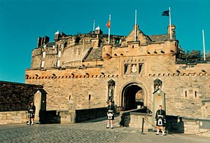 Sentries at Edinburgh Castle Gatehouse