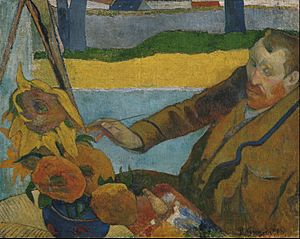 Paul Gauguin - Vincent van Gogh painting sunflowers - Google Art Project