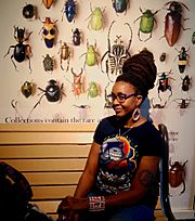 Nnedi Okorafor with insects