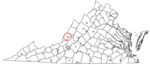 State map highlighting Covington