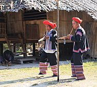 Lahu flute players