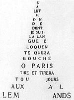 Guillaume Apollinaire Calligramme