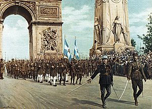 Greek Parade Paris 1919