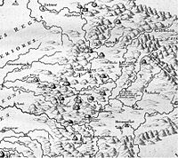 Mining Map of Northern Transylvania in Danubius Pannonico-Mysicus 1726 by Marsigli