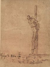Ribera - Man Bound to a Stake, 1963.24.614 (cropped)
