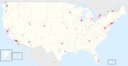 Costco footprint map USA 2021-01