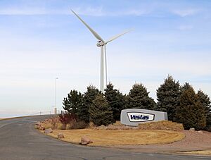 Vestas Wind Systems entrance in Pueblo County, Colorado