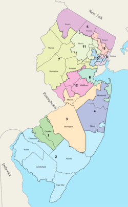 New Jersey Congressional Districts, 118th Congress