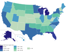 US States by Water Area
