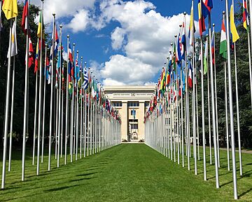 Palais des Nations unies, à Genève
