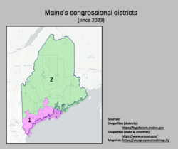 Maine's congressional districts (since 2023)