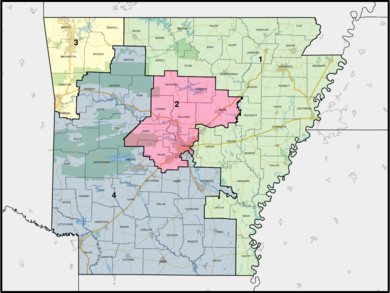 Arkansas Congressional Districts, 118th Congress