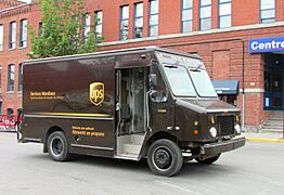 UPS package car