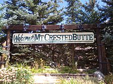 Welcome to Mt. Crested Butte, elevation 9,375 feet (2,858 m)