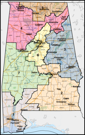 Alabama Congressional Districts, 118th Congress