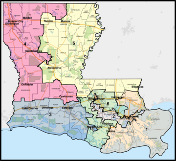 Louisiana Congressional Districts, 118th Congress