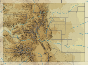 USA Colorado relief location map