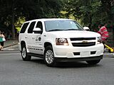 Chevrolet Tahoe hybrid MLB All Star Game edition at 67 St NYC