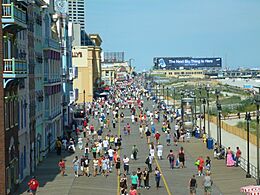 Atlantic City Boardwalk view north from Caesars Atlantic City by Silveira Neto June 24 2012