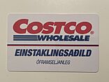 Icelandic Costco membership card