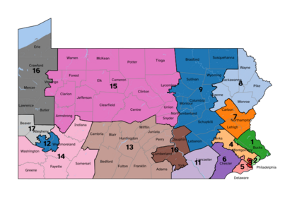 Pennsylvania Congressional Districts, 118th Congress