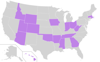 US states in which the capital is the largest city