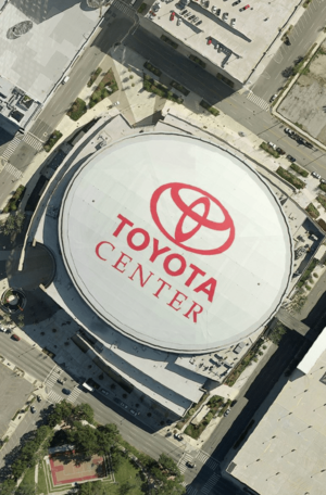 Toyota Center satellite view