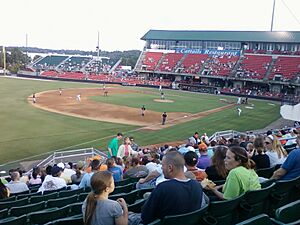 Mudcats-Biscuits at Five County Stadium
