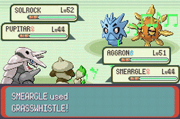 Pokémon Emerald battle screenshot