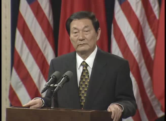 Prem. Rongji at a Press Conference (1999)