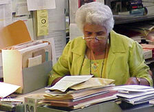 Ruth E. Hodge, archivist, Pennsylvania State Archives, c. 2000.jpg