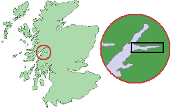 Scotland Map (Firth of Lorn Detail) Loch Leven