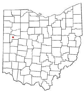 Location of Moulton, Ohio