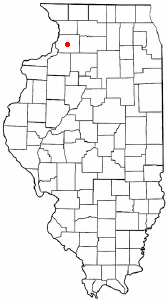 Location of Lyndon, Illinois
