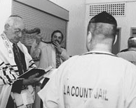 Rabbi Zvi Dershowitz -- Chaplain from the local Board of Rabbis of Southern California to the Los Angeles jail system (ca. 2000)