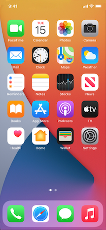 IPhone 12 iOS 14 Homescreen.png