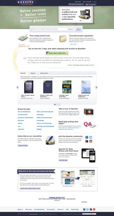 Questia screenshot