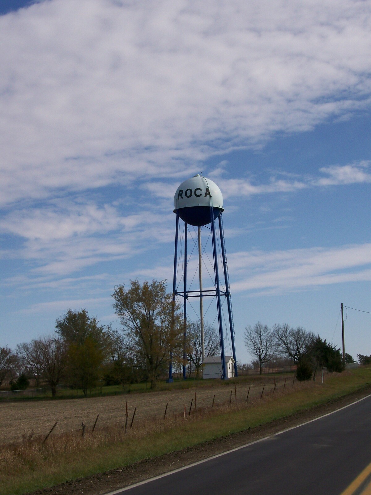 Image Water tower Roca, Nebraska (12 November 2007)