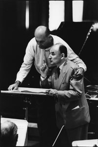 Georges Solti and Nikita Magaloff (1965) by Erling Mandelmann