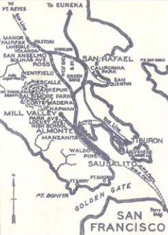 Northwestern Pacific 1939 map
