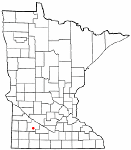 Location of Wanda, Minnesota