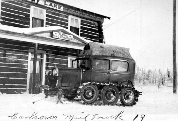 AlaskaHighway mail truck